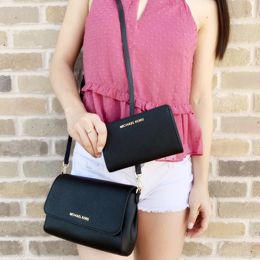 Michael Kors medium crossbody Wallet SET - Picture 1 of 7